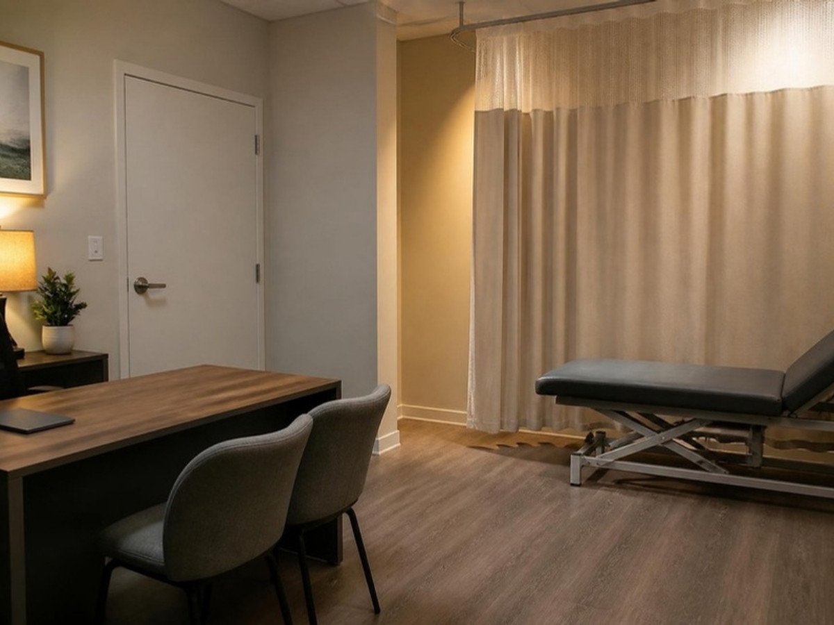 Private consulting room for confidential consultation